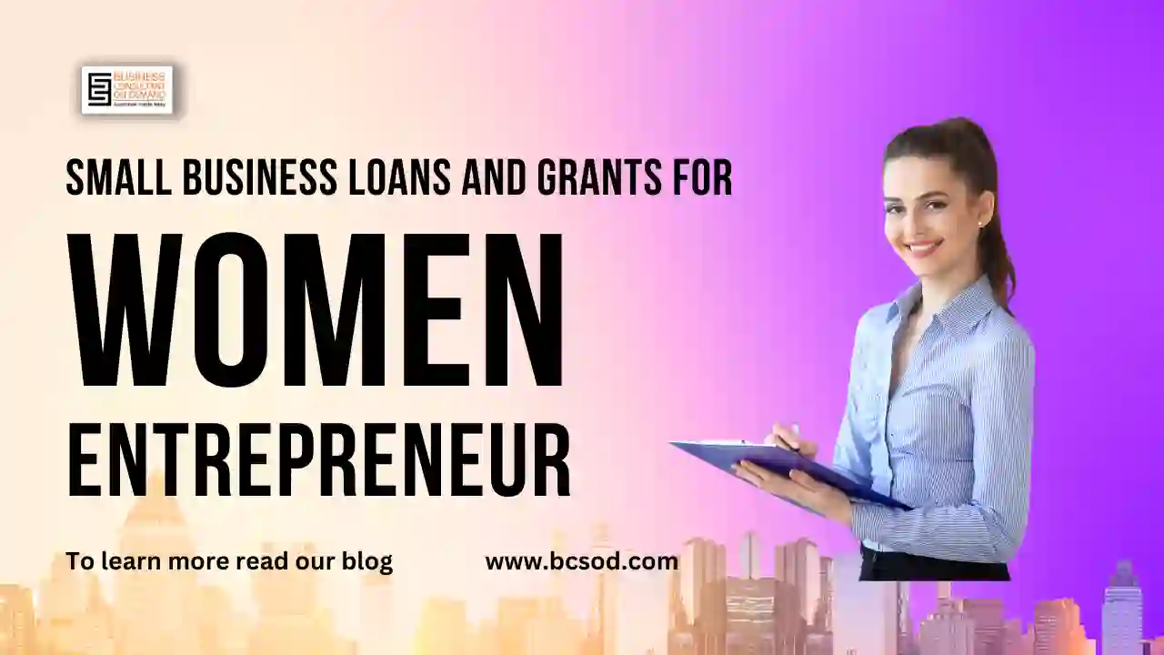 Small Business Loans and grants for women entrepreneurs